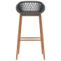 Hoher Tisch und 5-teilige Barhocker in Weiß und Grau. von , Möbelsets für Küchen und Esszimmer - Ref: Foro24-3057408, Preis: ...