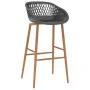 High table and 5-piece bar stools set in white and gray. by , Furniture sets for kitchens and dining rooms - Ref: Foro24-3057...
