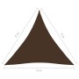 Triangular shade sail in brown Oxford fabric, 5x5x5 m. by vidaXL, Umbrellas - Ref: Foro24-135840, Price: 43,73 €, Discount: %