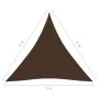 Triangular shade sail in brown Oxford fabric, 5x5x5 m. by vidaXL, Umbrellas - Ref: Foro24-135840, Price: 42,83 €, Discount: %
