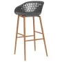 Hoher Tisch und 5-teilige Barhocker in Weiß und Grau. von , Möbelsets für Küchen und Esszimmer - Ref: Foro24-3057436, Preis: ...