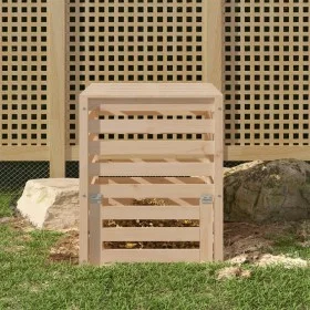 Compostador de madera maciza de pino 63,5x63,5x77,5 cm de , Compostadores - Ref: Foro24-823808, Precio: 99,98 €, Descuento: %
