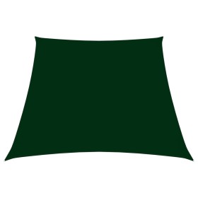 Toldo de vela tela oxford trapecio verde oscuro 2/4x3 m