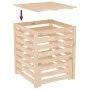 Solid pine wood composter 63.5x63.5x77.5 cm by , Composters - Ref: Foro24-823808, Price: 99,98 €, Discount: %