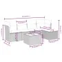 6-piece garden furniture set with gray synthetic rattan cushions by , Garden sets - Ref: Foro24-3263146, Price: 332,24 €, Dis...