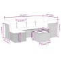7-teiliges Gartensofa-Set mit grauen PE-Rattan-Kissen. von , Gartensets - Ref: Foro24-3263186, Preis: 401,02 €, Rabatt: %