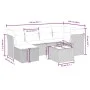 7-teiliges Gartensofa-Set mit grauen PE-Rattan-Kissen. von , Gartensets - Ref: Foro24-3263186, Preis: 400,73 €, Rabatt: %