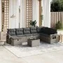 Set de muebles de jardín 9 pzas y cojines ratán sintético gris de , Conjuntos de jardín - Ref: Foro24-3263906, Precio: 534,00...