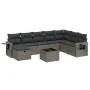 Set de muebles de jardín 9 pzas y cojines ratán sintético gris de , Conjuntos de jardín - Ref: Foro24-3263906, Precio: 534,00...