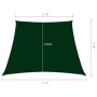 Dark green trapeze oxford fabric sail awning 2/4x3 m by vidaXL, Umbrellas - Ref: Foro24-135516, Price: 36,36 €, Discount: %