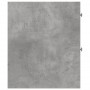 Schmaler Badezimmerschrank mit Rollen aus grauem Betonholz. von , Schließfächer und Lagerschränke - Ref: Foro24-855289, Preis...