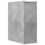 Schmaler Badezimmerschrank mit Rollen aus grauem Betonholz. von , Schließfächer und Lagerschränke - Ref: Foro24-855289, Preis...