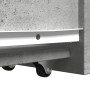 Schmaler Badezimmerschrank mit Rollen aus grauem Betonholz. von , Schließfächer und Lagerschränke - Ref: Foro24-855289, Preis...