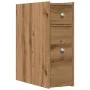 Schmaler Badezimmerschrank mit Rollen aus Eichenholz in Artisan-Stil. von , Schließfächer und Lagerschränke - Ref: Foro24-855...