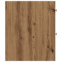 Schmaler Badezimmerschrank mit Rollen aus Eichenholz in Artisan-Stil. von , Schließfächer und Lagerschränke - Ref: Foro24-855...