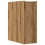 Schmaler Badezimmerschrank mit Rollen aus Eichenholz in Artisan-Stil. von , Schließfächer und Lagerschränke - Ref: Foro24-855...