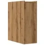 Schmaler Badezimmerschrank mit Rollen aus Eichenholz in Artisan-Stil. von , Schließfächer und Lagerschränke - Ref: Foro24-855...