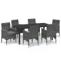 Juego muebles jardín 7 pzas con cojines ratán sintético gris by , Garden sets - Ref: Foro24-3095031, Price: 642,72 €, Discoun...