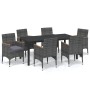 Juego muebles jardín 7 pzas con cojines ratán sintético gris by , Garden sets - Ref: Foro24-3095031, Price: 640,39 €, Discoun...