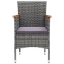 Juego muebles jardín 7 pzas con cojines ratán sintético gris by , Garden sets - Ref: Foro24-3095031, Price: 640,39 €, Discoun...