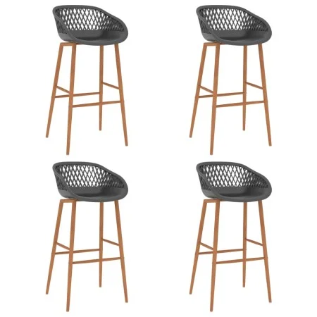 Taburetes de cocina 4 unidades gris de , Taburetes de cocina - Ref: Foro24-248166, Precio: 202,70 €, Descuento: %