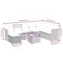 Gartenmöbel-Set 9-teilig mit grauen Polstern aus synthetischem Rattan von , Gartensets - Ref: Foro24-3263286, Preis: 511,37 €...