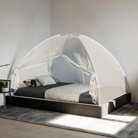 Mongolia 220 mesh white mosquito net with doors 200x200x130 cm by , Mosquito nets - Ref: Foro24-4010049, Price: 25,59 €, Disc...