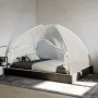 Mongolia 220 mesh white mosquito net with doors 200x200x130 cm by , Mosquito nets - Ref: Foro24-4010049, Price: 25,59 €, Disc...