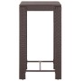 Set de bar para jardín 5 pzas y cojines ratán sintético marrón de vidaXL, Conjuntos de jardín - Ref: Foro24-3094780, Precio: ...