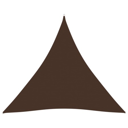 Triangle sail awning Oxford fabric brown 3.6x3.6x3.6 m by vidaXL, Umbrellas - Ref: Foro24-135831, Price: 31,36 €, Discount: %