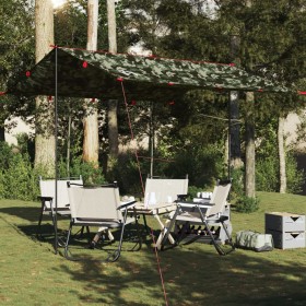 Wasserdichte Campingplane im Camouflage-Design 306x306 cm von , Zelte - Ref: Foro24-4009593, Preis: 39,77 €, Rabatt: %