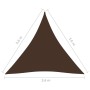 Triangle sail awning Oxford fabric brown 3.6x3.6x3.6 m by vidaXL, Umbrellas - Ref: Foro24-135831, Price: 31,36 €, Discount: %