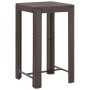 Set de bar para jardín 5 pzas y cojines ratán sintético marrón de vidaXL, Conjuntos de jardín - Ref: Foro24-3094780, Precio: ...