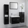 Badezimmerset aus schwarzem Sperrholz-Möbeln von , Badezimmermöbel - Ref: Foro24-3070911, Preis: 164,91 €, Rabatt: %