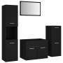 Conjunto de muebles de baño madera contrachapada negro de , Muebles de baño - Ref: Foro24-3070911, Precio: 164,91 €, Descuent...
