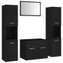 Engineered wood black bathroom furniture set by , Bathroom furniture - Ref: Foro24-3071046, Price: 181,40 €, Discount: %