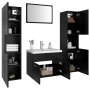 Badezimmerschrank-Set aus schwarzem Holzwerkstoff von , Badezimmermöbel - Ref: Foro24-3071046, Preis: 186,40 €, Rabatt: %