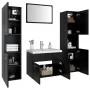 Engineered wood black bathroom furniture set by , Bathroom furniture - Ref: Foro24-3071046, Price: 181,40 €, Discount: %