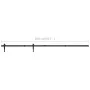 Mini-Schiebetür-Set aus Kohlenstoffstahl, 200 cm von vidaXL, Türrahmen - Ref: Foro24-148022, Preis: 29,90 €, Rabatt: %