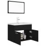 Juego de muebles de baño madera de ingeniería negro de , Muebles de baño - Ref: Foro24-3071316, Precio: 197,70 €, Descuento: %