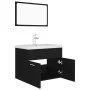 Engineered wood black bathroom furniture set by , Bathroom furniture - Ref: Foro24-3071316, Price: 197,70 €, Discount: %