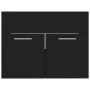 Juego de muebles de baño madera de ingeniería negro de , Muebles de baño - Ref: Foro24-3071316, Precio: 197,70 €, Descuento: %