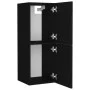 Badezimmerschrank-Set aus schwarzer Ingenieurholzmasse von , Badezimmermöbel - Ref: Foro24-3071361, Preis: 296,52 €, Rabatt: %
