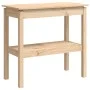 Solid pine wood console table 80x40x75 cm by , Side tables - Ref: Foro24-814304, Price: 63,94 €, Discount: %