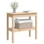 Solid pine wood console table 80x40x75 cm by , Side tables - Ref: Foro24-814304, Price: 63,94 €, Discount: %