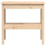 Solid pine wood console table 80x40x75 cm by , Side tables - Ref: Foro24-814304, Price: 64,43 €, Discount: %