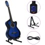 Set de guitarra occidental 12 pzas ecualizador y 6 cuerdas azul de , Guitarras - Ref: Foro24-70141, Precio: 115,00 €, Descuen...