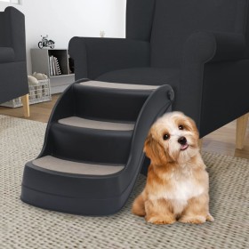 Escalera para perros plegable de 3 peldaños negra von , Stufen und Rampen für Haustiere - Ref: Foro24-171173, Preis: 50,84 €,...