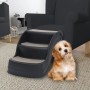 Escalera para perros plegable de 3 peldaños negra von , Stufen und Rampen für Haustiere - Ref: Foro24-171173, Preis: 50,84 €,...