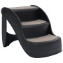 Escalera para perros plegable de 3 peldaños negra von , Stufen und Rampen für Haustiere - Ref: Foro24-171173, Preis: 50,84 €,...